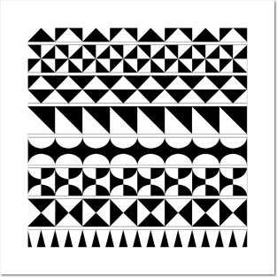 Geometrical pattern design Posters and Art